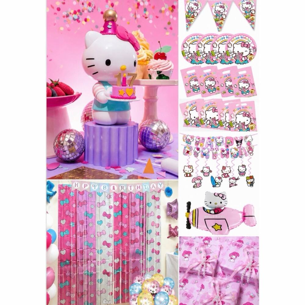 Hello Kitty Remote Control Confetti Figure Birthday Party Decorations Supplies
